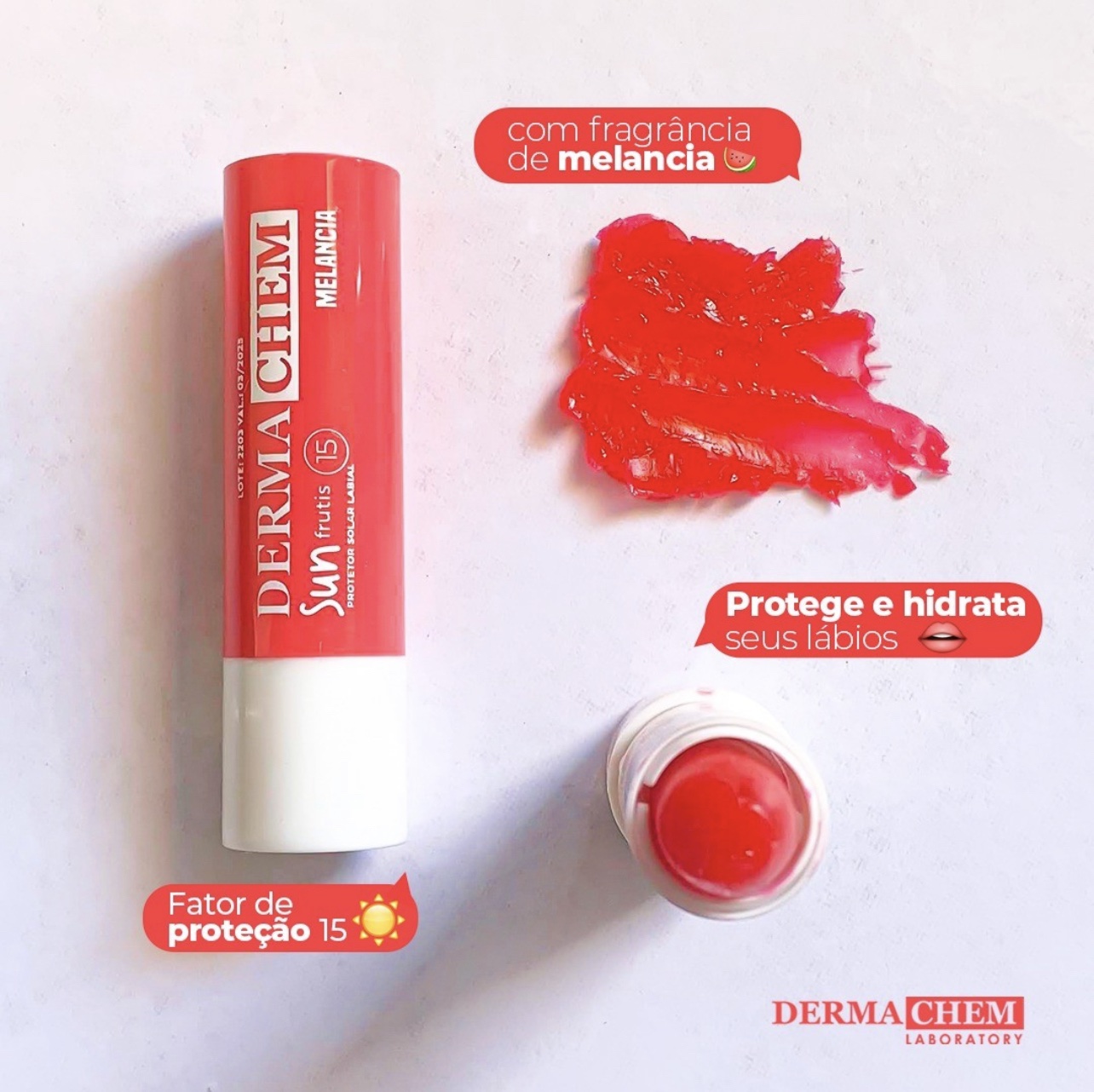 Protetor Labial melancia Dermachem