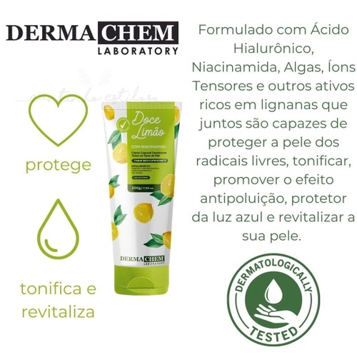 Hidratante Corporal Doce limão Dermachem