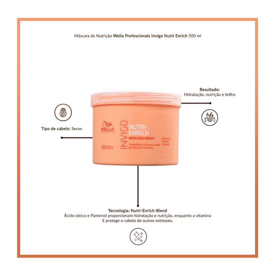 Máscara Invigo wella 500ml